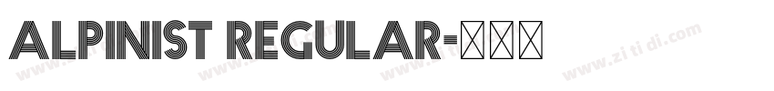 Alpinist Regular字体转换